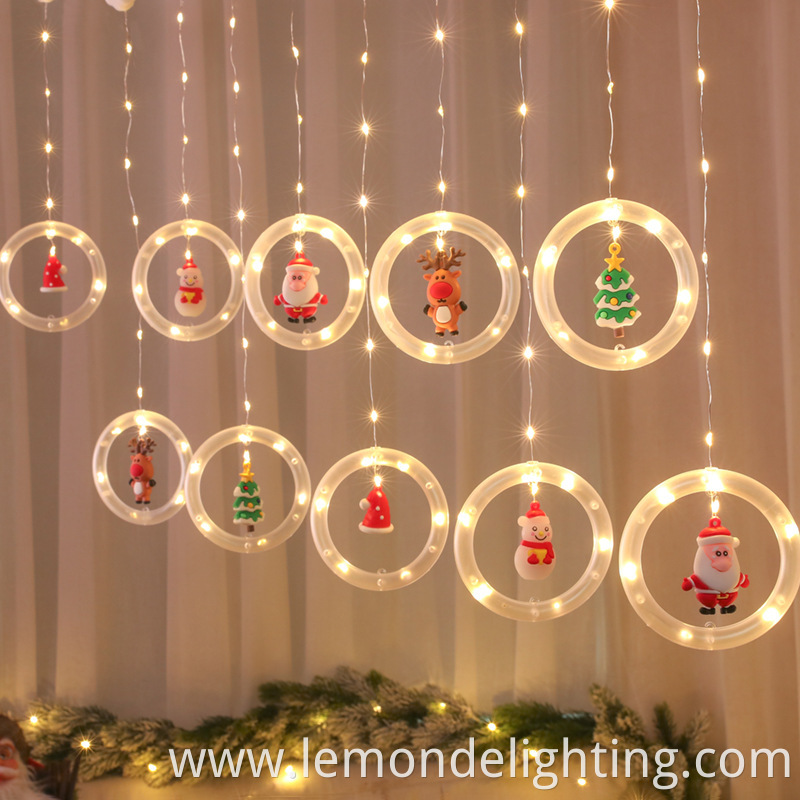 Hanging Christmas tree lights